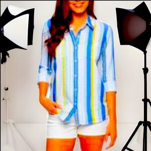 NWT Splendid Henley Embroidered Shirt